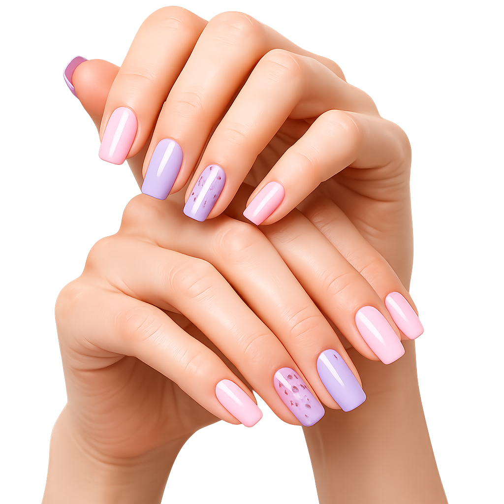 Elegant hand with beautiful nails